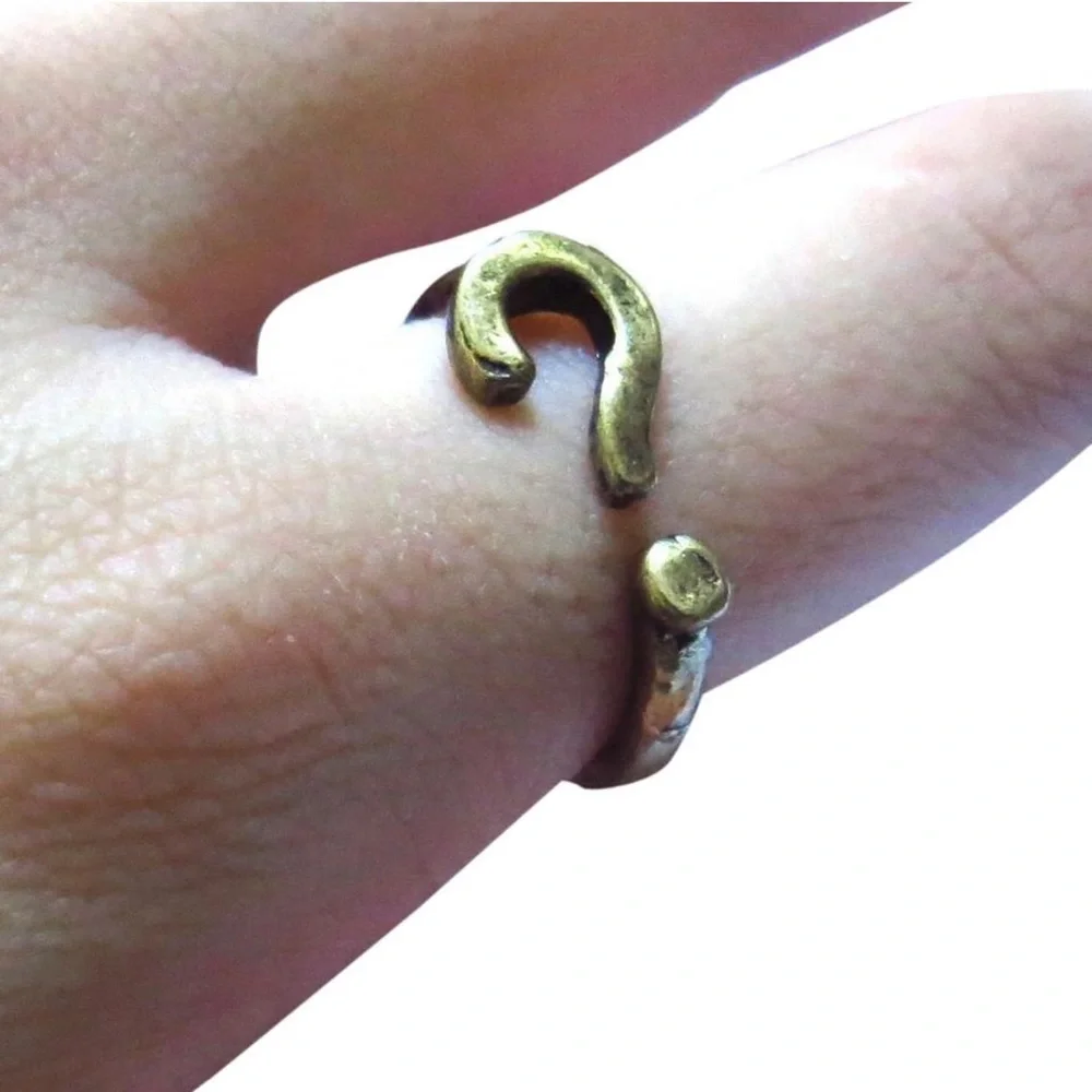 Hold NWOT Question mark ring